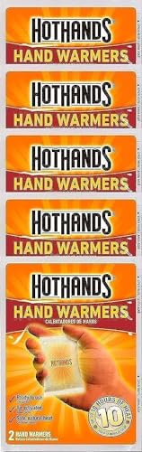 HotHands Hand Warmers, 10 count (5 pack with 2 warmers per pack)