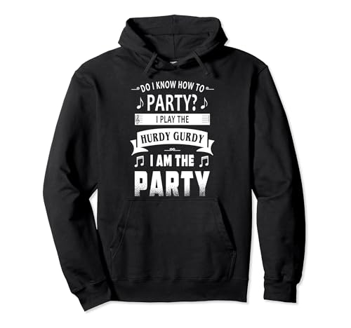 Hurdy Gurdy player party tee Pullover Hoodie
