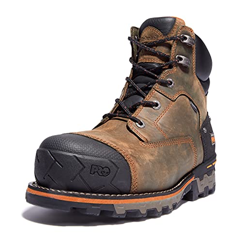 Timberland PRO Men's Boondock 6 Inch Composite Safety Toe Waterproof Industrial Work Boot, Brown, 10.5