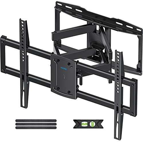 Full Motion TV Wall Mount Bracket for Most 37-86 inch TVs, Swivel Tilt Extension Level TV Mount, Max VESA 600x400mm, Holds up to 132lbs & 16' Wood Studs with Hole Drilling Template by USX STAR