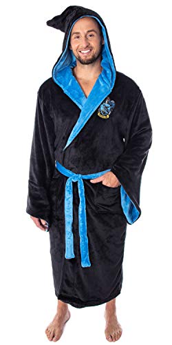 Harry Potter Adult Fleece Plush Hooded Robe - (Ravenclaw, One Size)