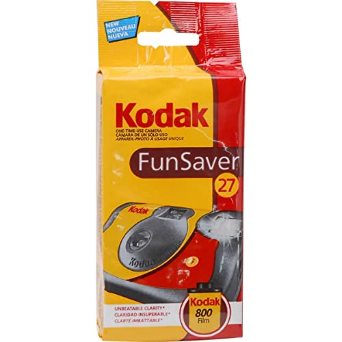 kodak 3920949 Fun Saver Single Use Camera with Flash (Yellow/Red)