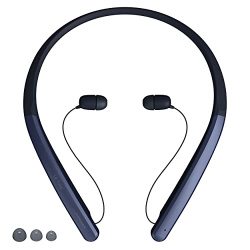 LG TONE Flex Wireless Bluetooth Stereo Neckband Earbuds HBS-XL7-32-Bit Hi-Fi DAC, Meridian Audio, Blue