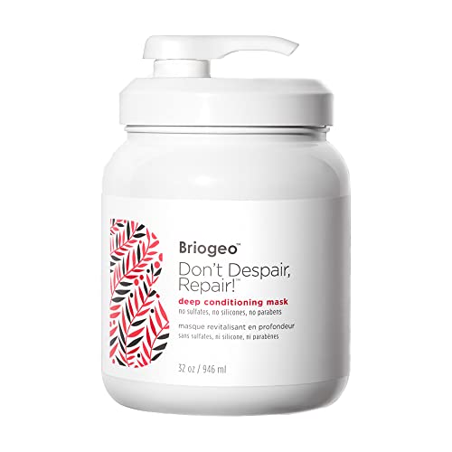 Briogeo Don't Despair Repair Protein Hair Mask, Deep Conditioner for Dry Damaged or Color Treated Hair, 32 oz