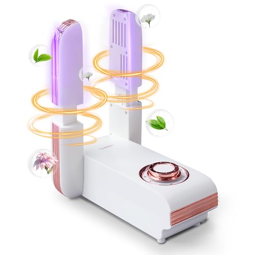 Coastaler Boot Dryer for Work Boots, Shoe Dryer and Deodorizer, Portable Electric Boot Warmer Machine with Heat Blower, Fan, Timer, Telescopic Rack & Quick Drying for Ski Boots, Glove, Helmet