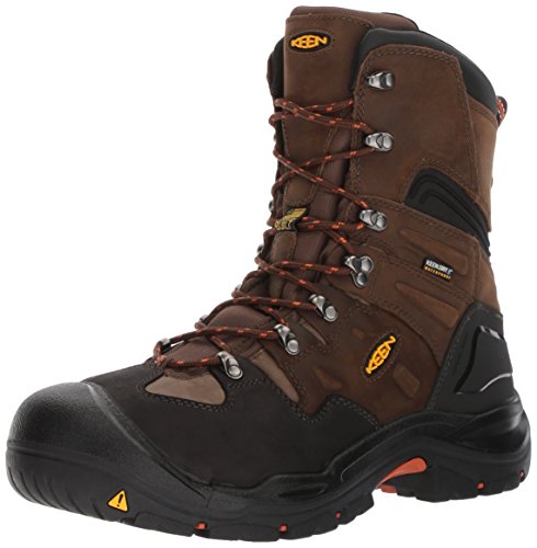 KEEN Utility Coburg, Men's, Cascade Brown/Brindle, Steel Toe, EH, Waterproof Boot (10.0 D)