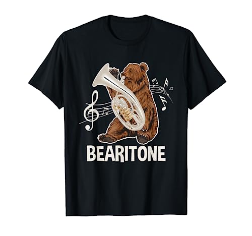 Bearitone - Baritone Player Euphonium Lover Marching Band T-Shirt