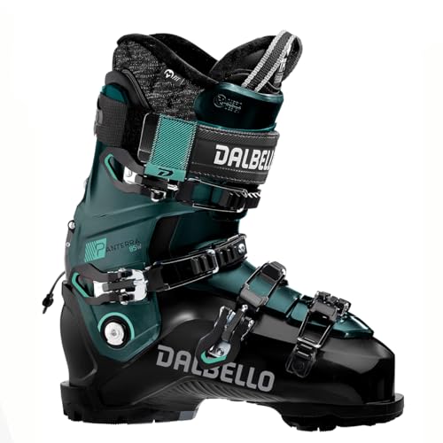 DALBELLO Women's Panterra 85 Ski Boots 2024, Black/Opal Green, 24.5