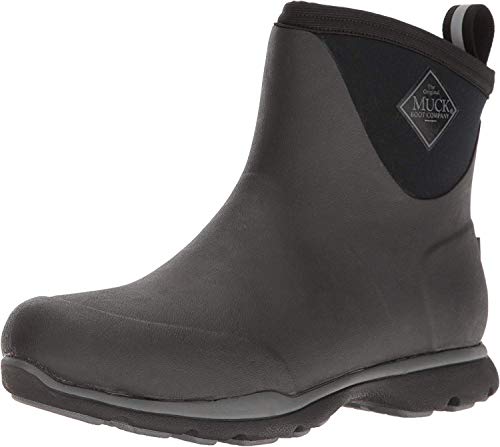 Muck Boot mens Arctic Excursion Ankle Snow Boot, Black, 12 US