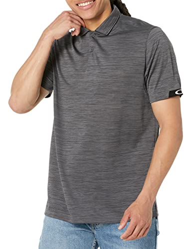 Oakley Men's Gravity Pro Polo, Blackout Heather, XX-Large