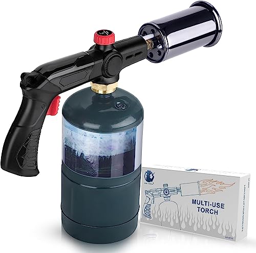 POWERFUL Kitchen Cooking Torch-Propane Torch-Sous Vide-Charcoal Torch Lighter - Grilling Culinary Kitchen Torch for BBQ Searing Steak,Creme Brulee,Campfire Charcoal Starter (Propane Tank Not Included)