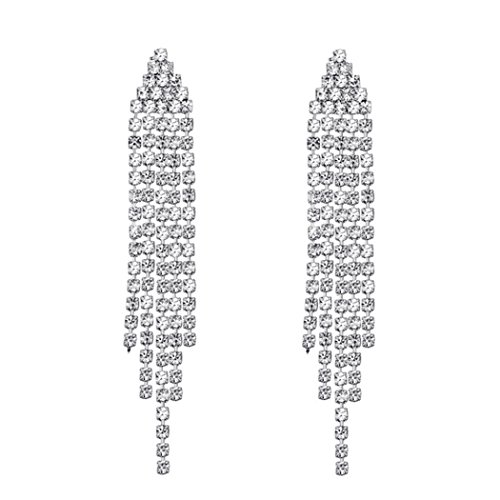 SELOVO Silver Tone Sparkle Dangle Earrings Drop Earrings Dangly Earrings Dangling Earrings for Women