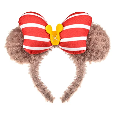 A Miaow Animal Flower Headpiece Black Mouse Ears Headband MM Butterfly Hair Hoop Halloween Park Women Adults Costume Photo Shoot (Champagne Bear)