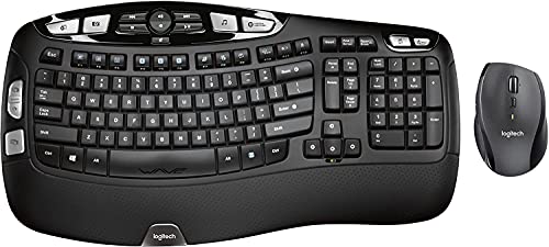 Logitech MK570 Wireless Wave Keyboard and Mouse Combo, Black