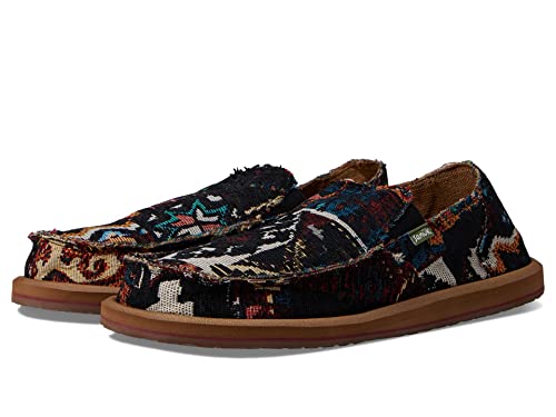 Sanuk Sidewalk Surfer Rug Black Multi 11 D (M)