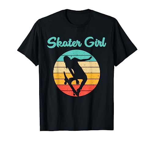 Funny Skater Gift For Girls Women Skateboard Skateboarding T-Shirt