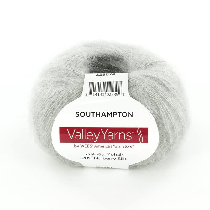 Valley Yarns Southampton Yarn, 72% Kid Mohair/ 28% Mulberry Silk - 18 Silver Spring