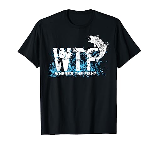 Funny WTF Where Is The Fish Fishing Fishermen Vintage Shirt
