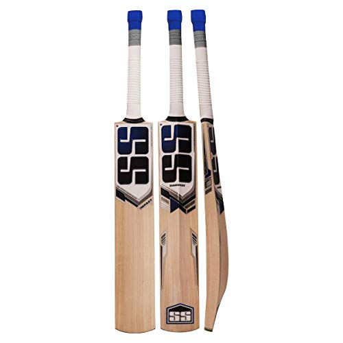 SS Kashmir Willow Leather Ball Cricket Bat, Exclusive Cricket Bat for Adult Full Size with Full Protection Cover (Super Power, Cannon, Impact) by Yogi Sports