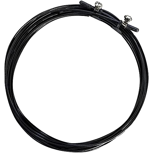 Standard Cable for Jump Rope - Speed Jump Rope Cable for Speed & Cardio Workouts - Extra Durable Replacement Jump Rope Cable (Black)