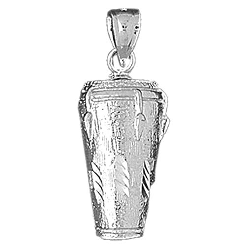 Jewels Obsession Congas Pendant | Sterling Silver 925 Congas Pendant - 29 mm