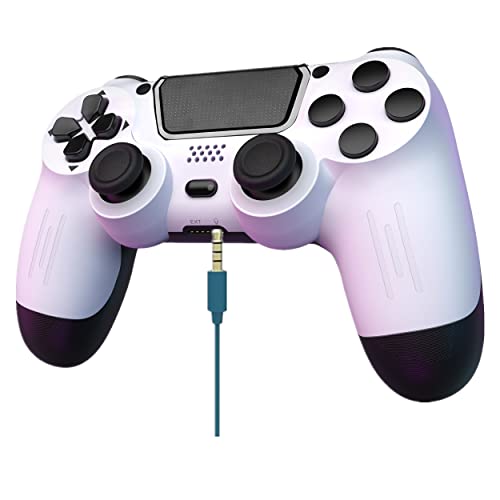 MOVONE Wireless Controller Compatible with PS4/Slim/Pro Console with Dual Vibration/6-Axis Motion Sensor/Audio Function