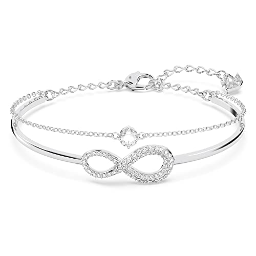 SWAROVSKI Women's Infinity Crystal Jewelry Collections, Rhodium & Rose Gold Tone Finish