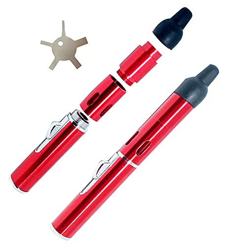 Lighters Long,Detachable Alluminum Tube, All in One Durable Design, Easy to Use Portable (Red)
