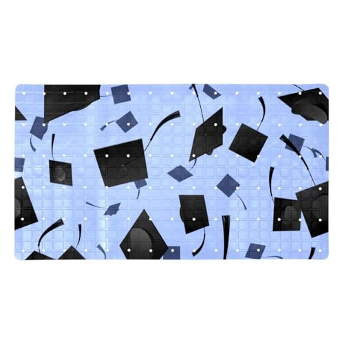 Doctor Hat Premium Non-Slip Bath Tub Mat, Quick Drying, Extra Long, Easy to Clean, Bathtub Accessories