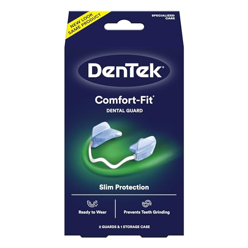 DenTek Comfort-Fit Dental Guard For Nighttime Teeth Grinding, Comfort-Fit Guard, 2 count(Pack of 1)