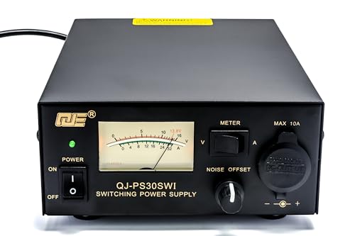 13.8V 30A Bench Power Supply, Analog DC Power Supply with Cigarette Plug, Ham Radio Regulated Switching Power Supply, Noise Offset Control