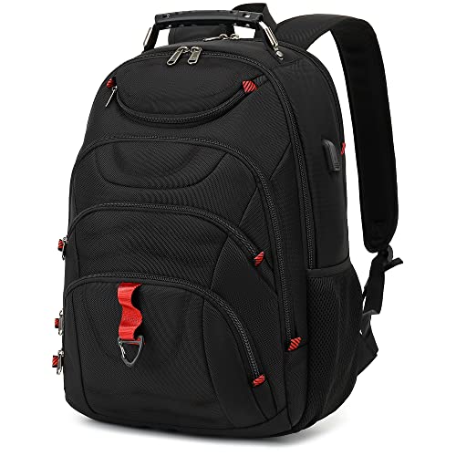 Boniyee Laptop Backpack for Men - Travel Backpack with USB Charging Port for Daily Commutes and Travel -College Backpack Men - Gifts for Men - Waterproof - Black