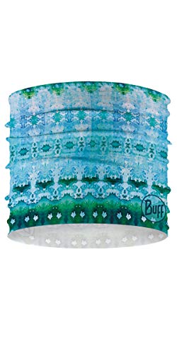 BUFF Adult CoolNet UV Half Neck Gaiter, Headband & Winter Neck Warmer, Ski Mask & Balaclava, Bright Multi-Colored, Lilly Pink, One Size