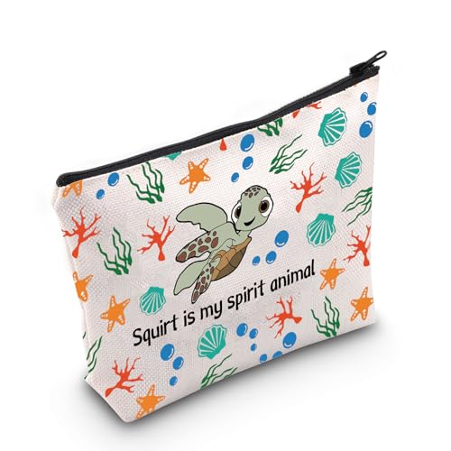 Nemo Dory Cartoon Merch Squirt Lover Gift Squirt is My Spirit Animal Makeup Bag for Squirt Lover (Squ-irt Spirit Bag)