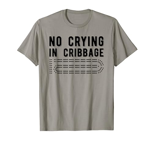 Cribbage T-Shirt, Peg Board Card Game Tee Apparel