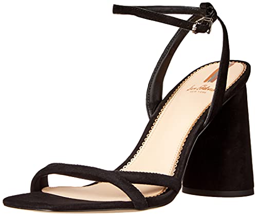 Sam Edelman Women's Kia Heeled Sandal, Black Suede, 9