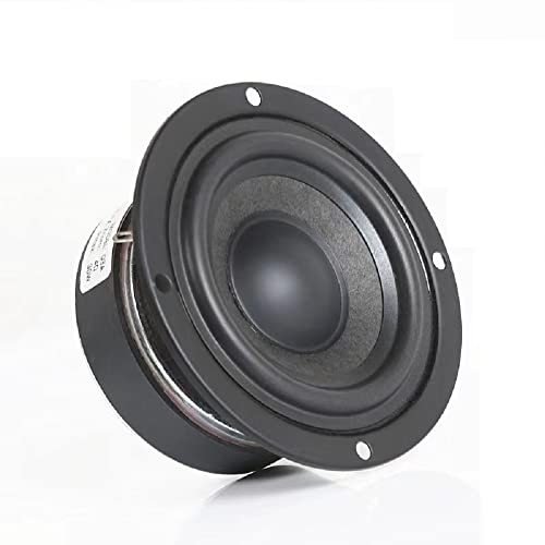 Granvela 20W 3-inch Full Range 4-Ohm Speakers Pair of Flax-Fiber Cone for DIY Multimedia and Computer Speaker Systems
