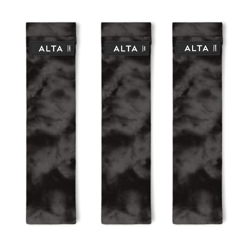 ALTA Booty Bands for Women - Premium Non-Slip Fabric Resistance Bands for Working Out - Cloth Resistance Bands for Legs, Fabric Exercise Bands, Leg Bands for Working Out Women, Looped Hip Bands Set