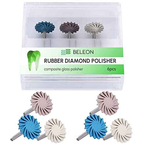 BELEON Dental Polisher Discs - Dental Composite Resin Flex System for Polishing Sanding Finishing Grinding Discs 6 PCS Kit