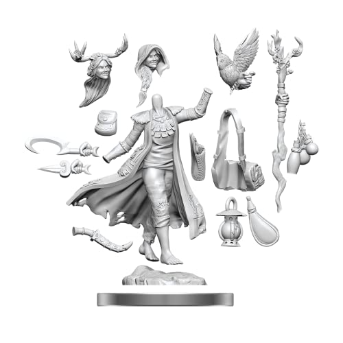 D&D Frameworks: Human Druid Female - Unpainted and Unassembled