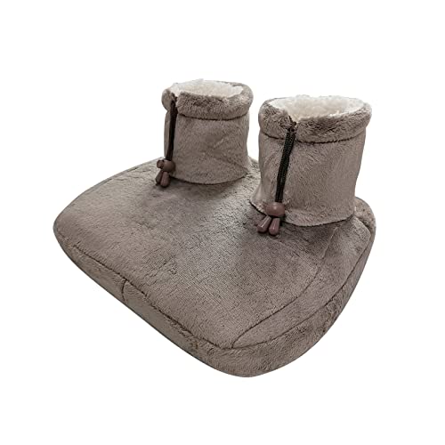 GOQOTOMO Heated Electric Boots Foot Warmer Fast Heating Pad Ultra Soft Flannel Fleece with 3 Settings and Machine-Washable for Men and Women-FWZ