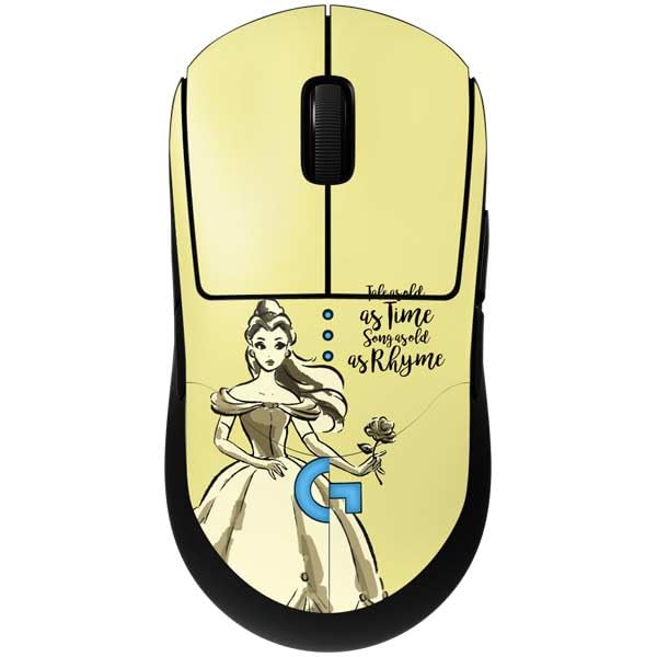 Skinit Decal Other Skin Compatible with G Pro Wireless Gaming Mouse - Officially Licensed Disney Princess Belle Tale As Old As Time Art Design