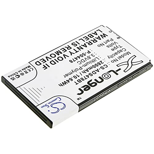 tengsintay CS Replacement Battery for ADT Command Secondary Color Touchs P-504478 2800mAh/10.64Wh