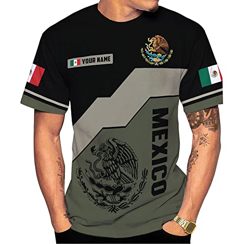Mostefy Personalized Name Mexican Shirts for Men, Customized Mexico Shirts for Men, Mexico Shirts for Women, Mexico Shirt Eagle Flag Tshirt Mexican Eagle Unisex Shirt, Mexico Soccer Shirt Men TS67