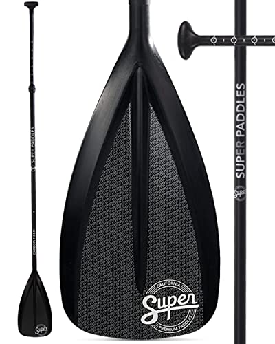 SUP Paddle - Carbon Fiber & Fiberglass Paddles - 3 Piece Adjustable Paddle Board Paddles w/Carbon Fiber or Fiberglass Performance Blades - Carbon, Fiberglass, or Aluminum Shaft Stand-Up Paddles