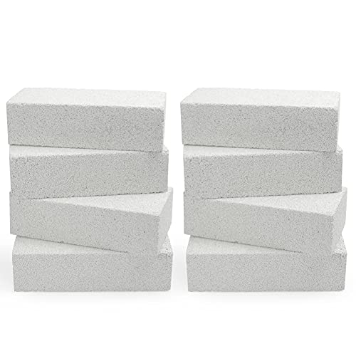 All About Steel - Insulating Fire Bricks for Blacksmith, Forges, Heating Oven Kilns and Fireplaces 9x4.5x2.5 inch 8 Pack