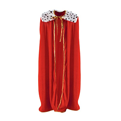 Beistle 4' 4' Adult King Queen Robe, Red (60253)