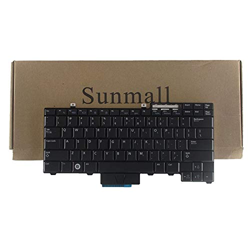 SUNMALL Laptop Keyboard Replacemnet Compatible with Dell Latutude E6400 E6410 E6500 E6510 E5410 E5510 E5400 E5500 Precision M2400 M4400 M4500 Series Black US Layout