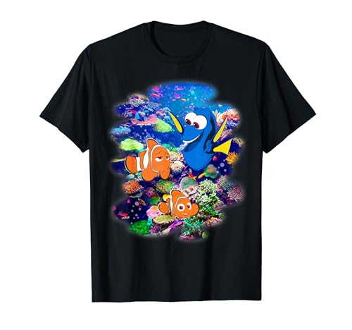 Disney Pixar Finding Dory Marlin & Nemo Rainbow Reef Scene T-Shirt