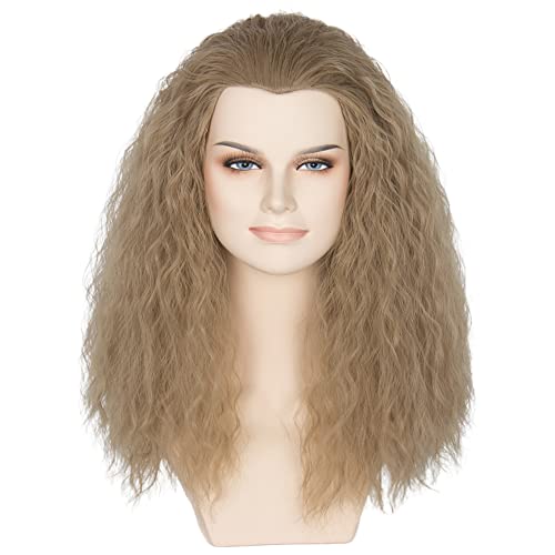Miss U Hair Adult Long Curly Dirty Blonde Men Wig Fluffy Party Movie Cosplay Costume Halloween Wig
